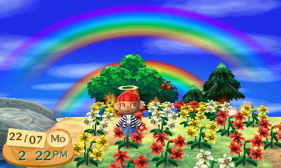 Animal Crossing New Leaf Double Rainbow